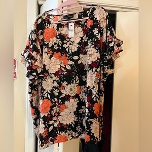 Lane Bryant Size 28 Ruffle Blouse